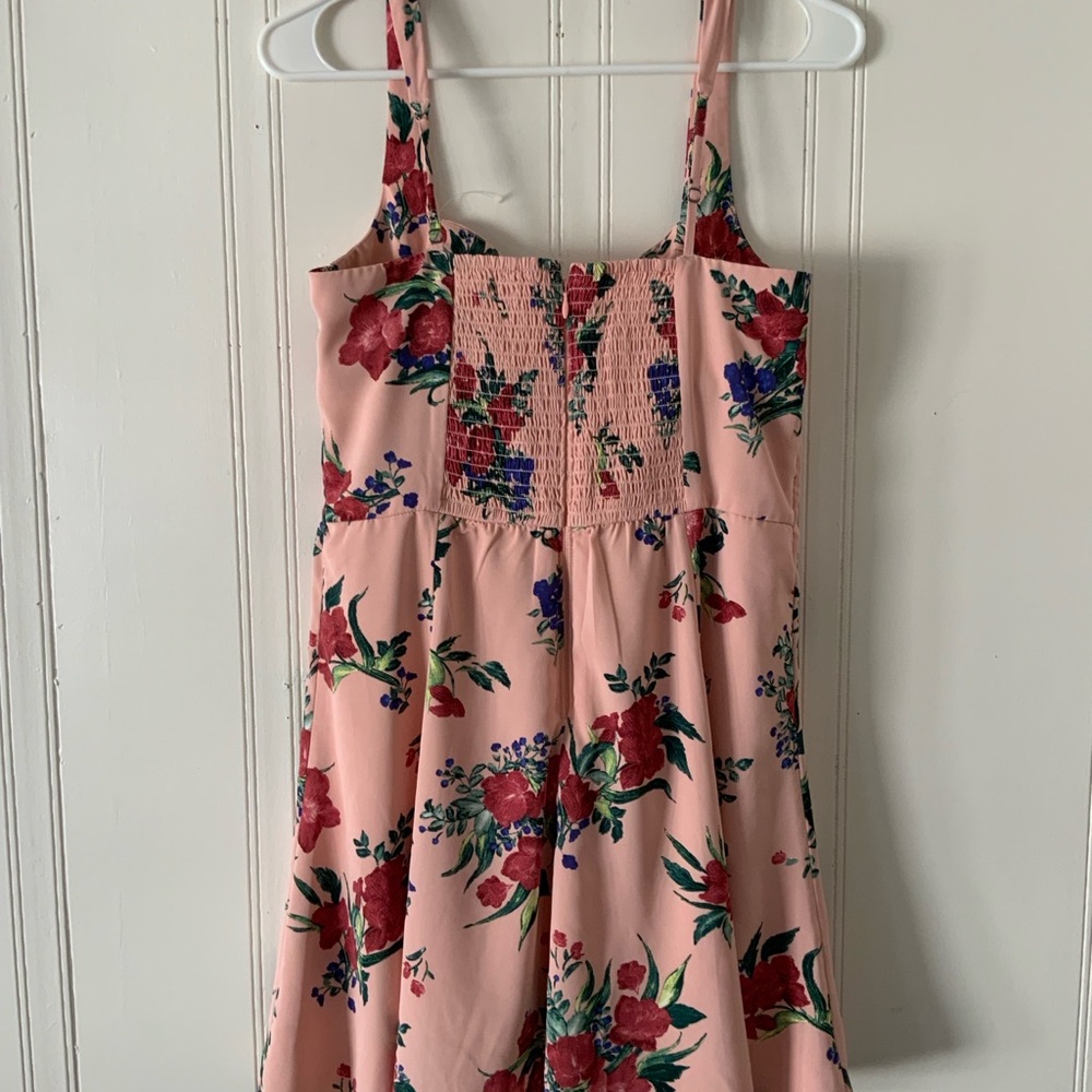 Abercrombie & Fitch Pink Floral Strapless Dress - Picture 2 of 7